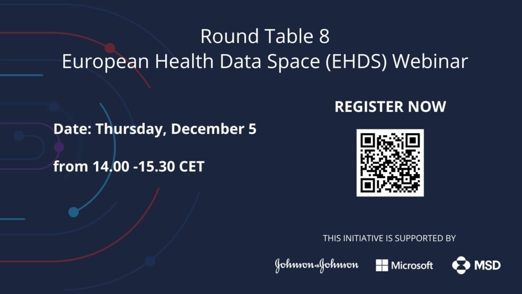 European Health Data Space (EHDS) Webinar Date Thursday, December 5, from 14.00 -15.30 CET (1)